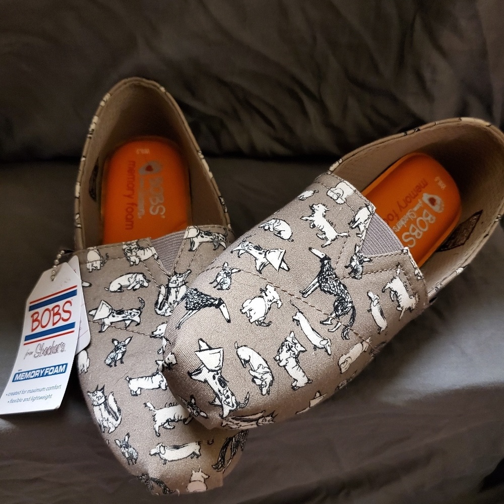 BOBS by Skechers dog print shoes